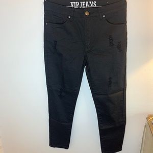Black Distressed V.I.P Jeans